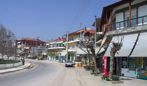 Nordwestlicher Teil des Dorfzentrums Draviskos