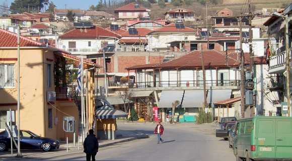 Blick von S�den auf den zentralen Teil der Erhebung St. Athanasios